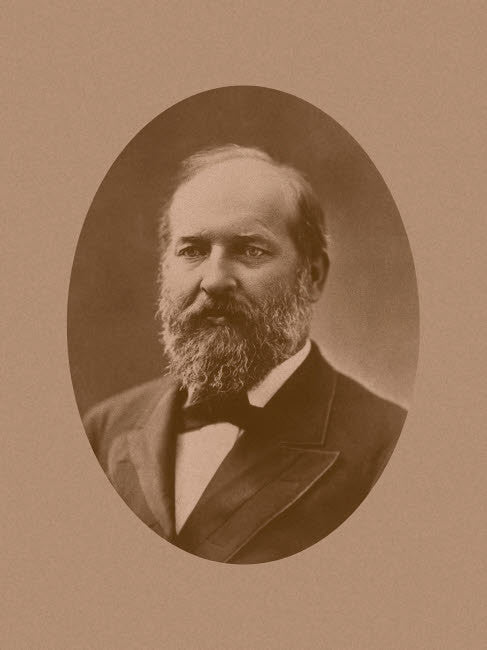 Digitally Restored American History Print of President James Garfield by John Parrot