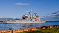 Sailors Aboard USS Port Royal Guided-Missile Cruiser Fine Art Print by Stocktrek Images