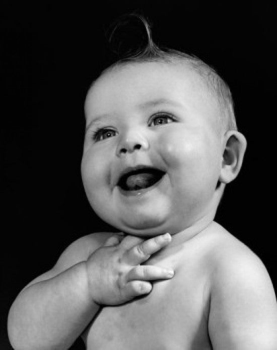 Close-up of a Baby Laughing Fine Art Print - Multiple Sizes