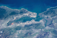 Satellite View of San Francisco, California Fine Art Print by Panoramic Images