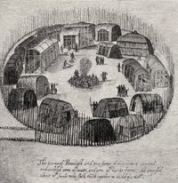 Indian Village Engraved Print by John White (1585) | Poster Print by Ken Welsh