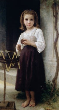 Child with a Ball of Wool Fine Art Print by William-Adolphe Bouguereau