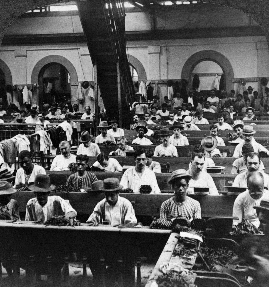 Cuba Cigar Factory Fine Art Print - Historical Tobacco Scene
