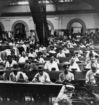Cuba Cigar Factory Fine Art Print - Historical Tobacco Scene