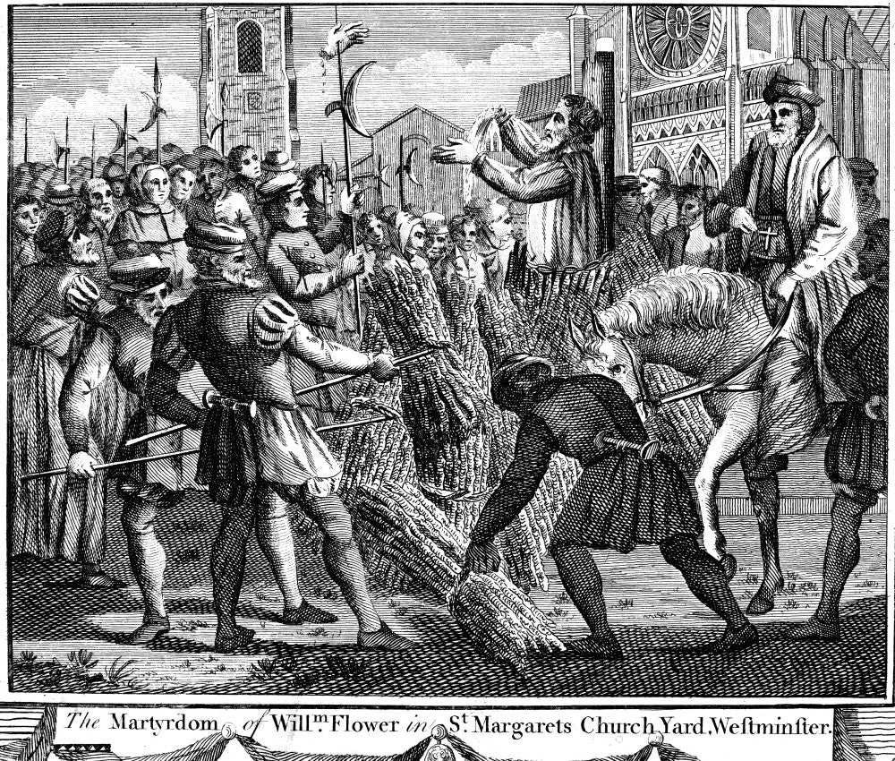 Foxe's Book of Martyrs - The Martyrdom of William Flower Fine Art Print