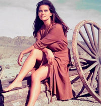 Claudia Cardinale Wagon Wheel Photo Print - Multiple Sizes Available