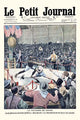 Jack Johnson vs. Jim Jeffries Boxing Match Poster Print - Le Petit Journal