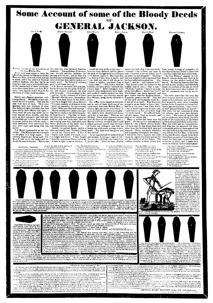 Presidential Campaign 1828 Anti-Jackson Coffin Handbills Poster Print by Granger Collection