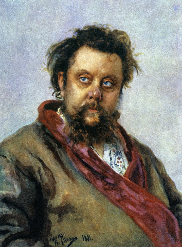 Modest Mussorgsky Fine Art Print by Ilya Repin - 1881