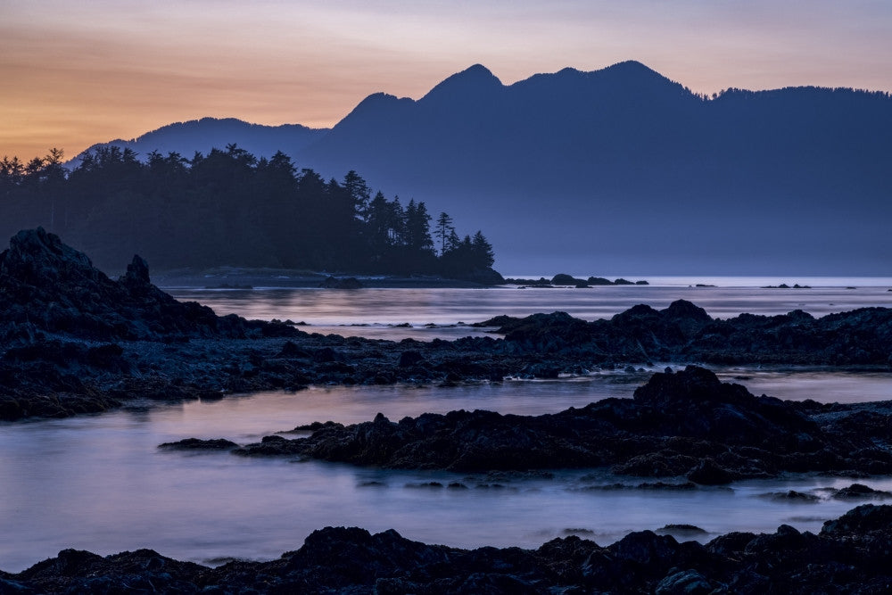Dusk Over Vancouver Island Fine Art Print by Ron Watts