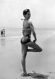 Cyd Charisse One Leg on Beach Photo Print - Available in Multiple Sizes