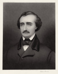 Edgar Allan Poe Mezzotint Fine Art Print by William Sartain