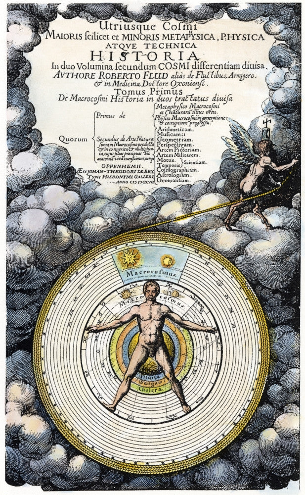 Fludd: Title Page of Utriusque Cosmi Fine Art Print (1617)
