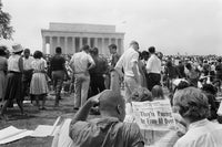 March On Washington, 1963 Black and White Poster Print by Warren Leffler