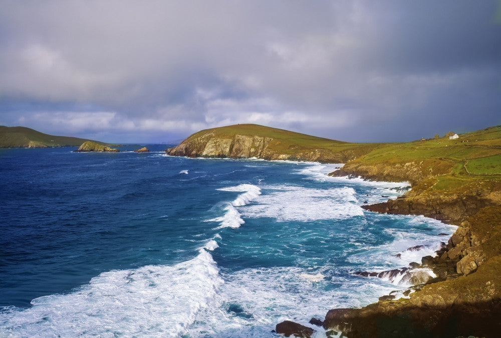 Co Kerry - Dingle Peninsula, Dunmore Head & Blasket Islands Fine Art Print by The Irish Image Collection