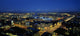 City Lit Up At Night Fine Art Print by The Irish Image Collection