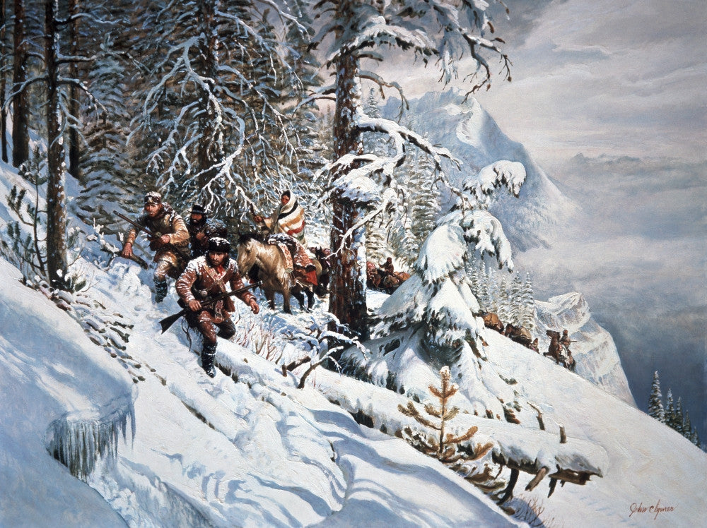 Lewis and Clark with Sacagawea Fine Art Print by John Clymer