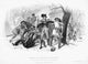 George Washington Subduing a Camp Brawl - 19th Century Steel Engraving