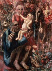 The Holy Family Fine Art Print by Pavel Filonov - 1914