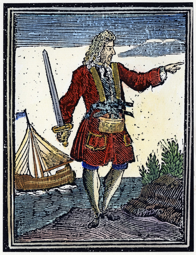 Charles Vane English Woodcut Fine Art Print (1725) by Granger Collection