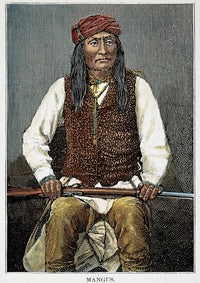 Mangas Coloradas Apache Chief Wood Engraving Art Print by Granger Collection