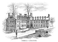 Lehigh University Chemistry Laboratory 1888 Wood Engraving Print