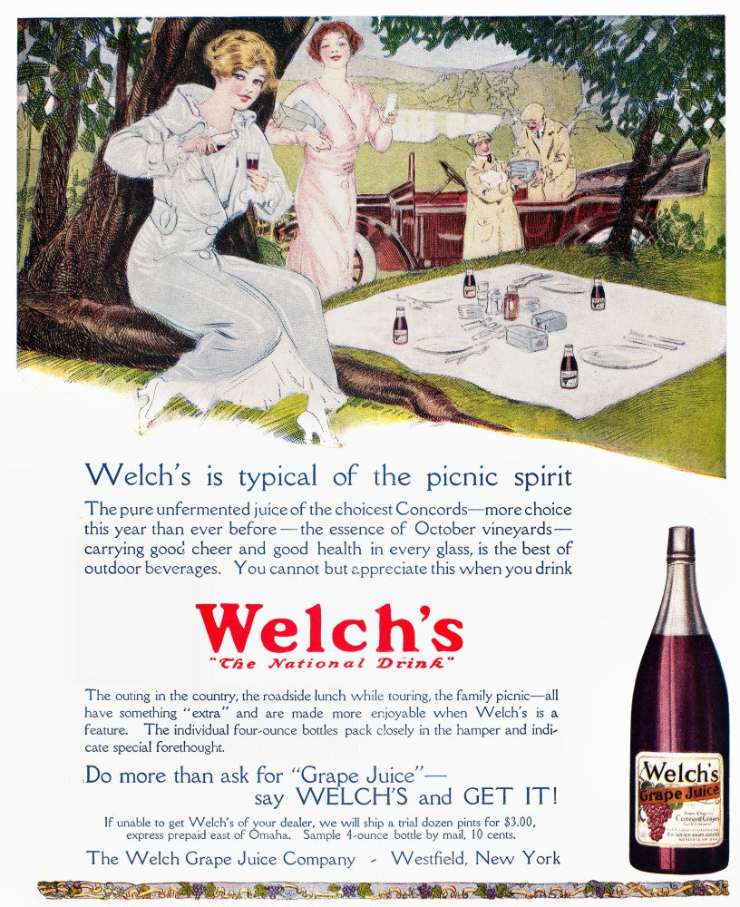 Welch's Grape Juice 1914 American Magazine Advertisement Print