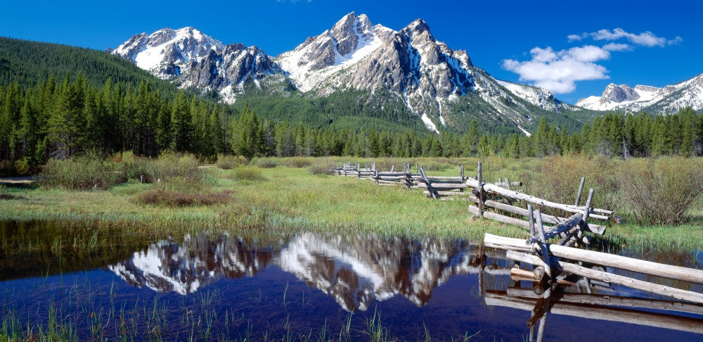 McGown Peak Reflection Fine Art Print - Sawtooth Mountains