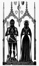 Knights of England 1416 Brass Rubbing Fine Art Print