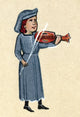 Peridigon: 13th Century French Troubadour Illumination Print