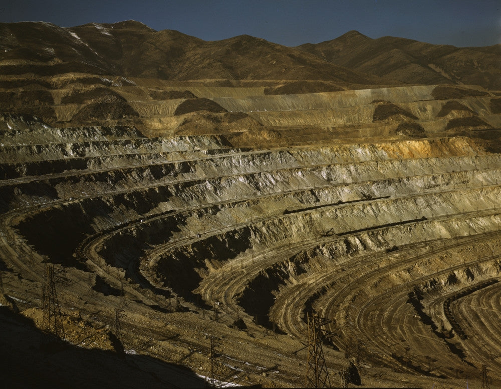 Carr Fork Canyon Poster Print from Bingham Copper Mine, Utah