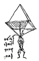 Da Vinci Parachute Sketch Fine Art Print by Granger Collection