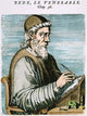 Saint Bede Fine Art Print - 16th Century Line Engraving