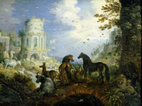 Orpheus Charms the Animals with His Music Fine Art Print by Roelandt Savery
