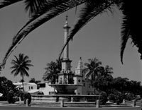 USA Florida Coral Gables Fountain Fine Art Print