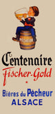 Centenaire Fischer-Gold Bières du Pêcheur Alsace Fine Art Print
