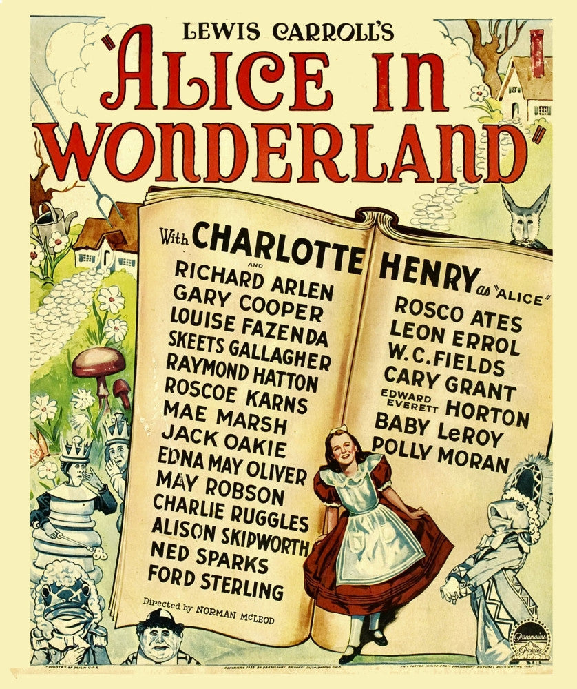 Alice In Wonderland Movie Poster - Charlotte Henry 1933