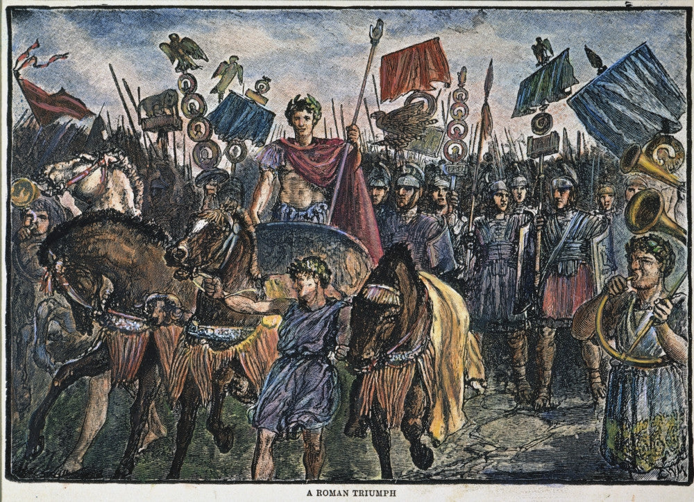Roman Legion Fine Art Print - 19th Century Wood Engraving by Granger Collection