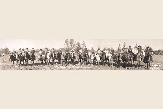 Pendleton Rodeo Horseback Band Fine Art Print by M.B. Marcell