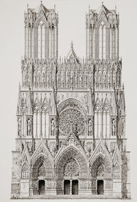 Notre-Dame De Reims Cathedral Fine Art Print by Ken Welsh
