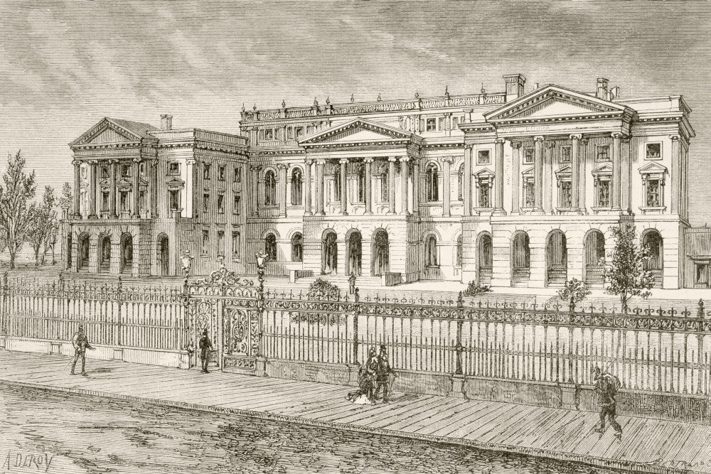 Osgoode Hall 19th Century Illustration Poster Print - Toronto