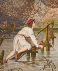 Tender Conscience Crossing The Bridge Fine Art Print from The Pilgrim's Progress