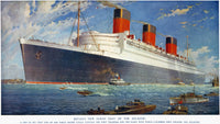 Ocean Liner Queen Mary Fine Art Print by William McDowell