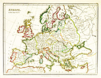 Europe Map Poster Print - After Fall of Constantinople, 1453 by Science Source