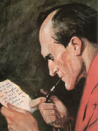 Sherlock Holmes Frontispiece Art Print - The Valley of Fear by Frank Wiles