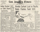 Earhart Disappearance Announcement Fine Art Print - 1937 LA Times