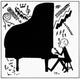 Bela Bartok American Caricature Drawing Fine Art Print by Granger