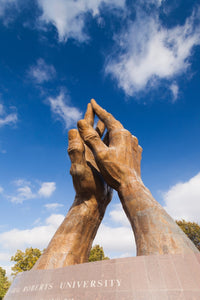World's Largest Praying Hands Sculpture Poster Print - Oral Roberts University