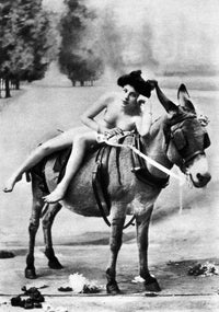Nude and Donkey Fine Art Print, C1900 by Granger Collection