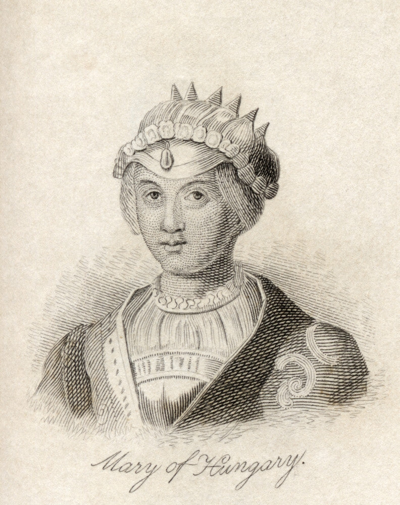 Historical Fine Art Print of Mary of Habsburg (1505-1558)